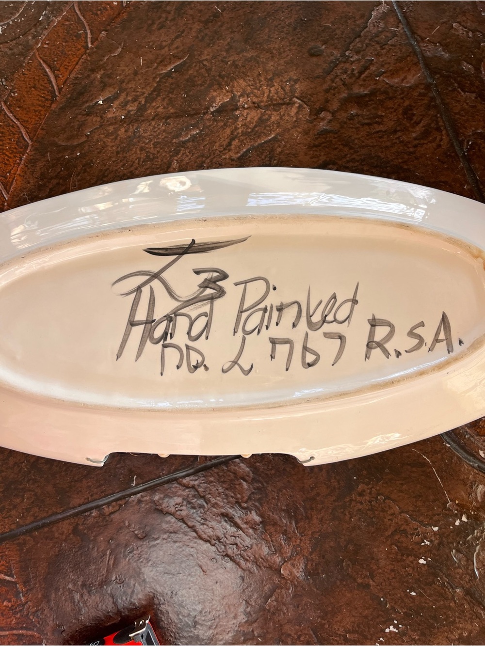 Hand painted ceramic - Picture 4 of 4